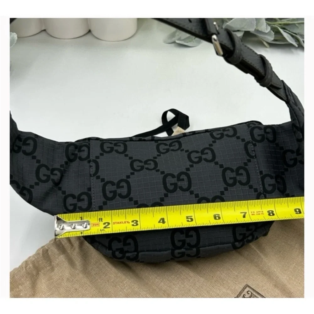 Gucci unisex jumbo GG nylon adjustable belt bag size 80 cm made in Italy